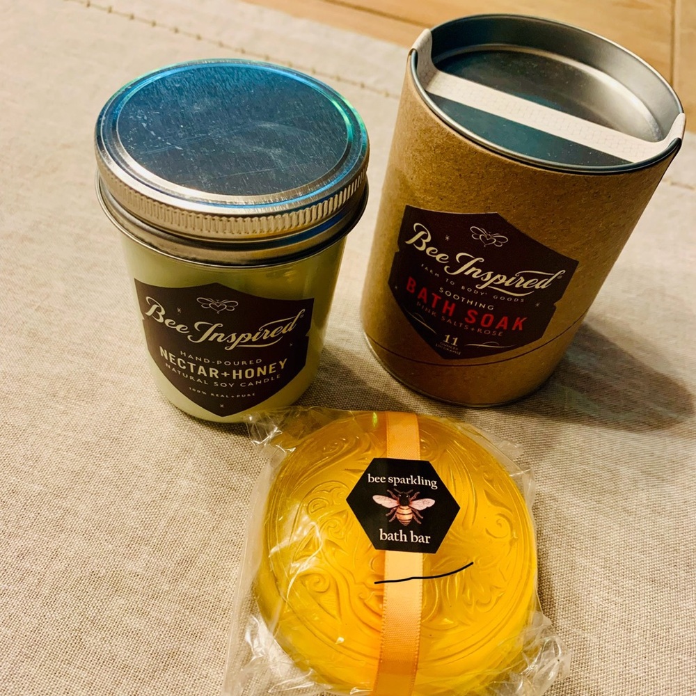 Bee Inspired Bath Products Soap Candle Bath Soap